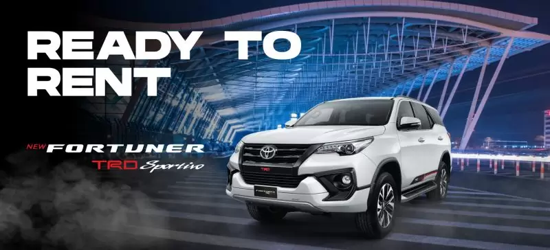 Banner Mobil Fortuner TRD Ready to Rent